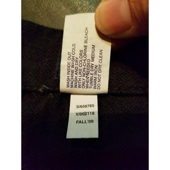 GAP Womens Navy Blue Zipper Skirt Size 0 Jean Look - Picture 4 of 4